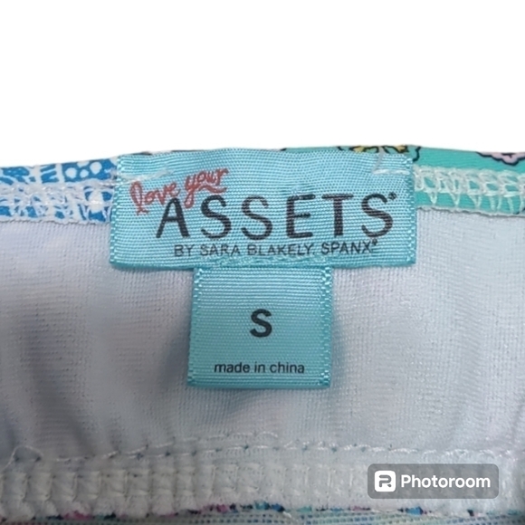 Love Your Assets Sara Blakely Paisley Spanx One Piece Swimsuit Blue Pnk Size S - Picture 3 of 7